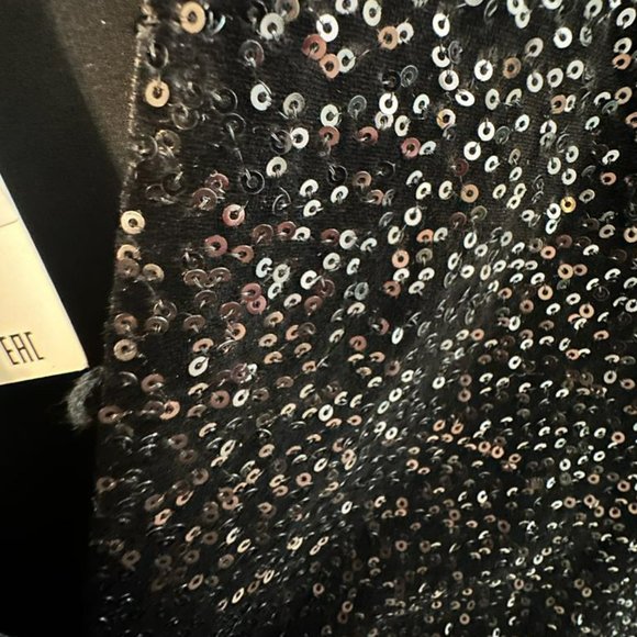 SHORT SEQUIN DRESS - Black | ZARA - Picture 8 of 8